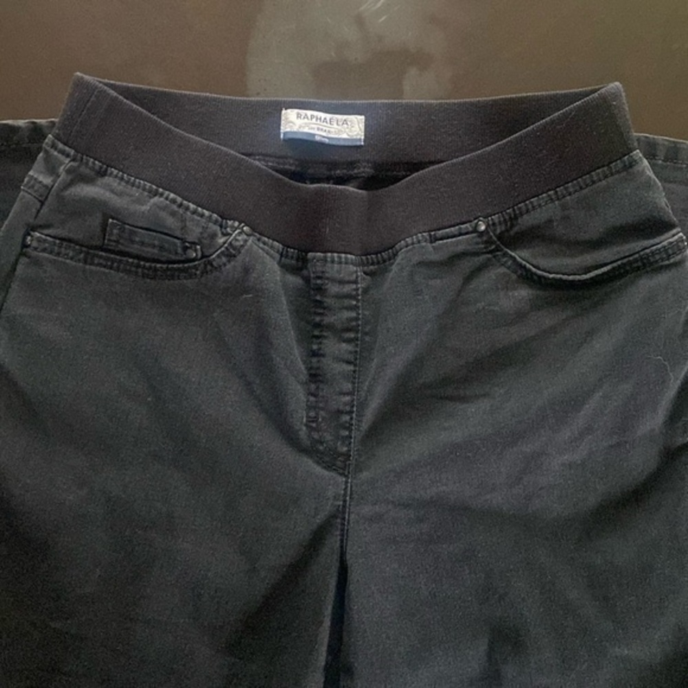 Raphaela by Brax Black Jeans with Waistband Size US 8S